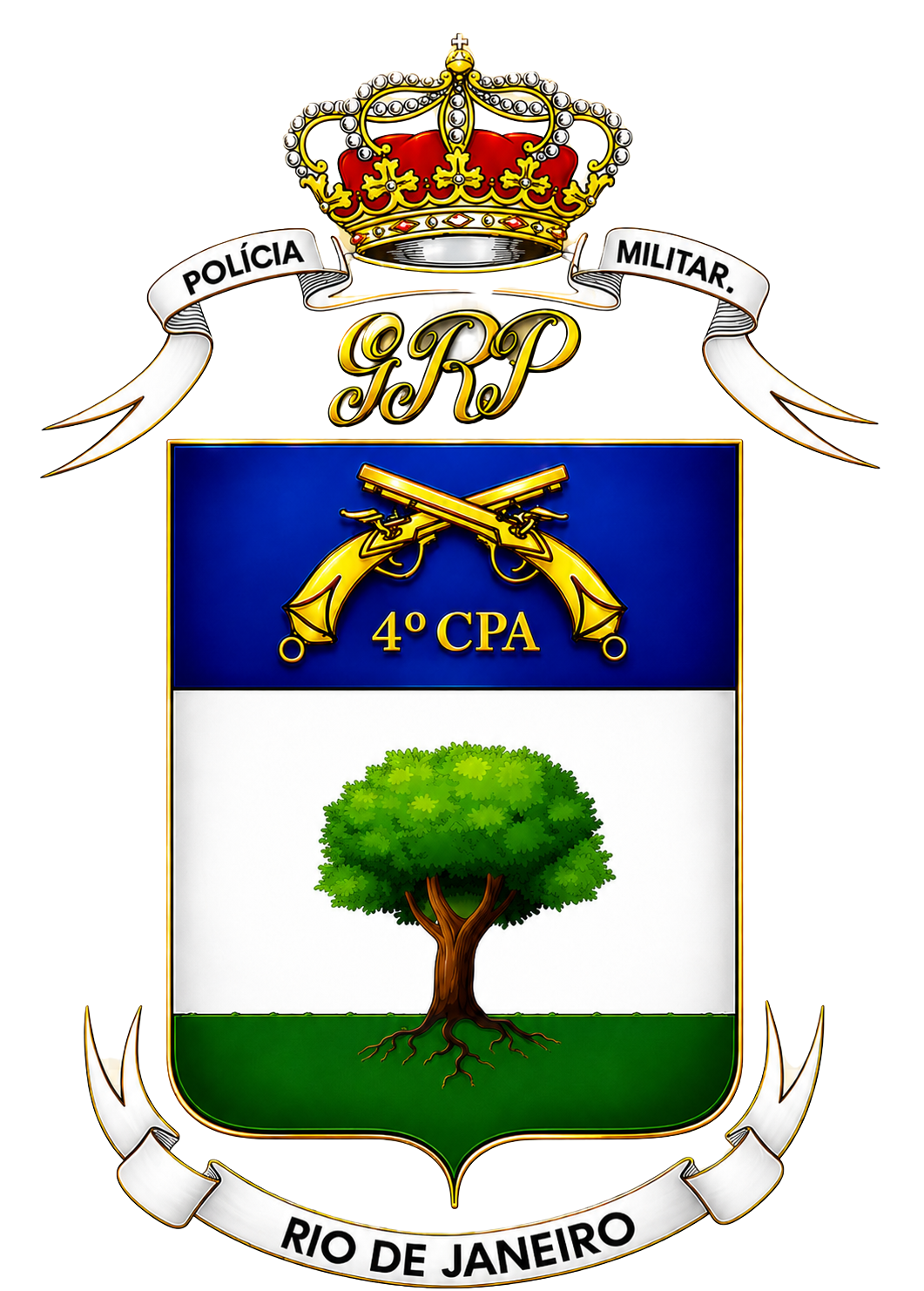 Logotipo do 4º Comando de Policiamento de Área